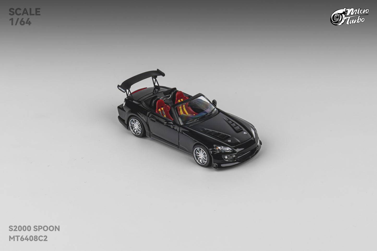 Microturbo - 1/64 Custom S2000 Spoon - Metallic Black