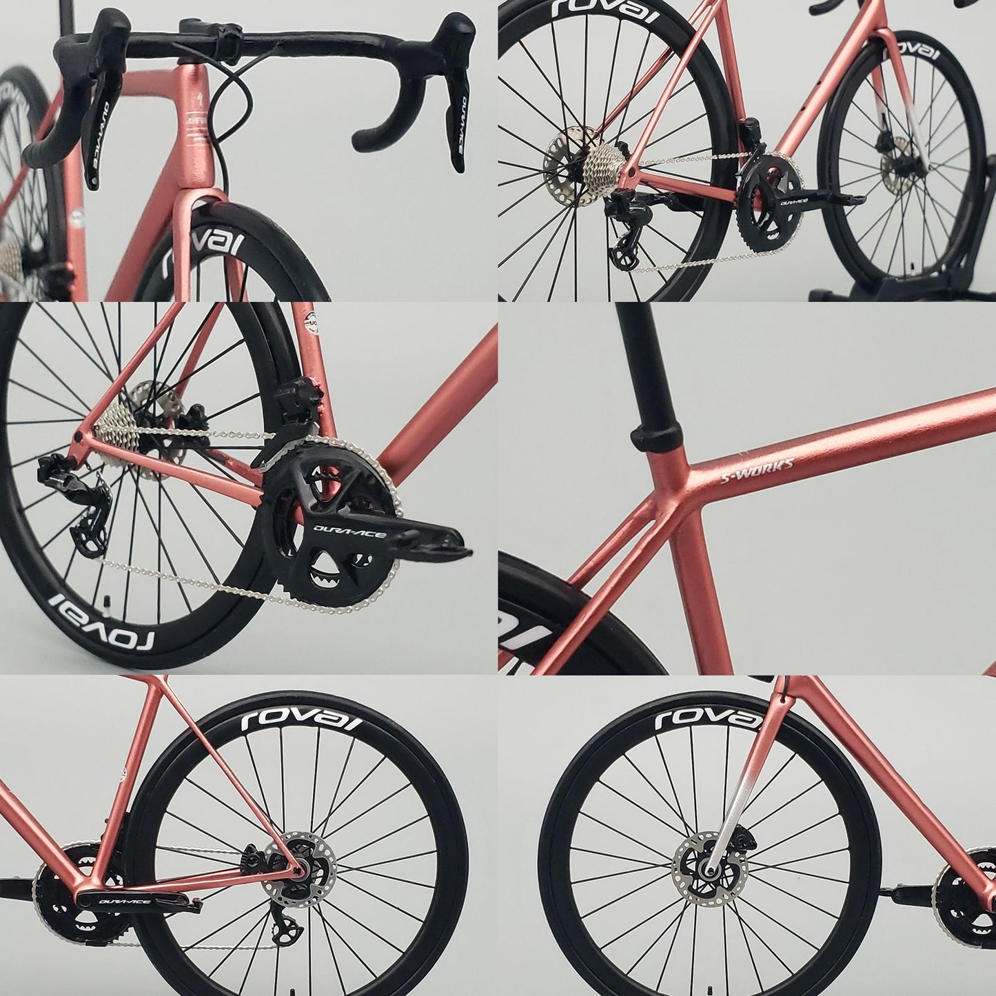 UNPAINTED/UNASSEMBLED White Mold - Hobbitbike 1/12 Road Bike Model Kit - HB01-0013 - Specialized S-Works Aethos