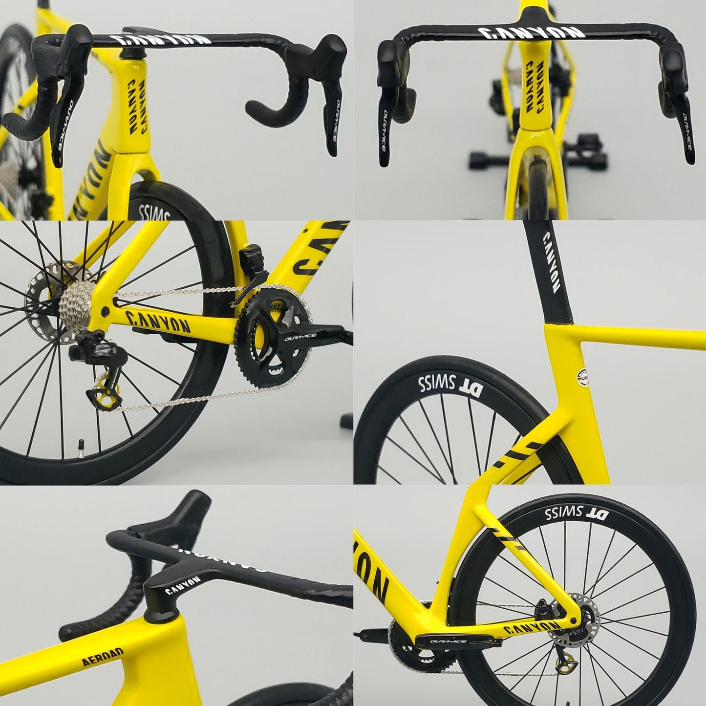 UNPAINTED/UNASSEMBLED White Mold - Hobbitbike 1/12 Road Bike Model Kit - HB01-0011 - Canyon Aeroad