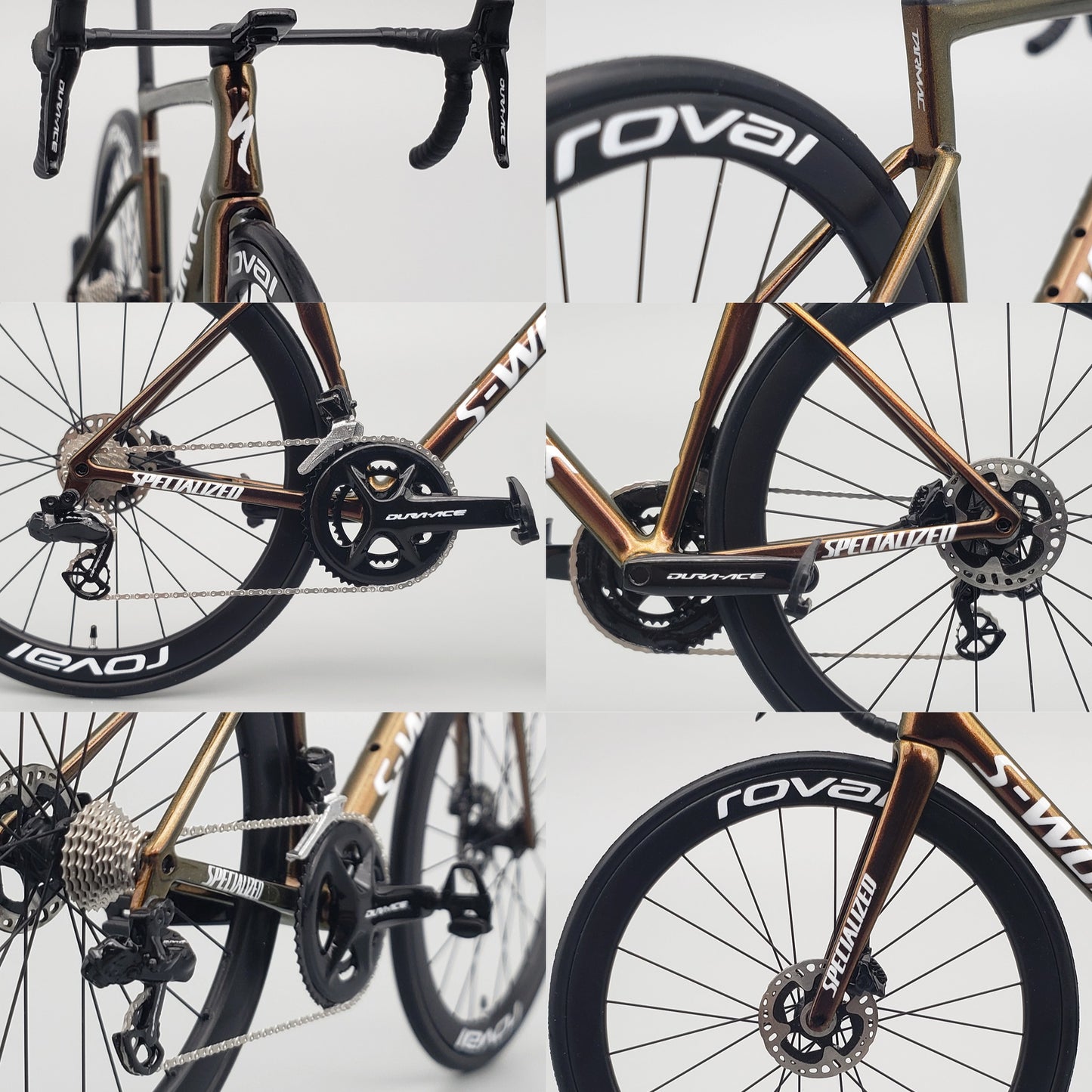 UNPAINTED/UNASSEMBLED White Mold - Hobbitbike 1/12 Road Bike Model Kit - HB01-0018 - Specialized S-WORKS SL8