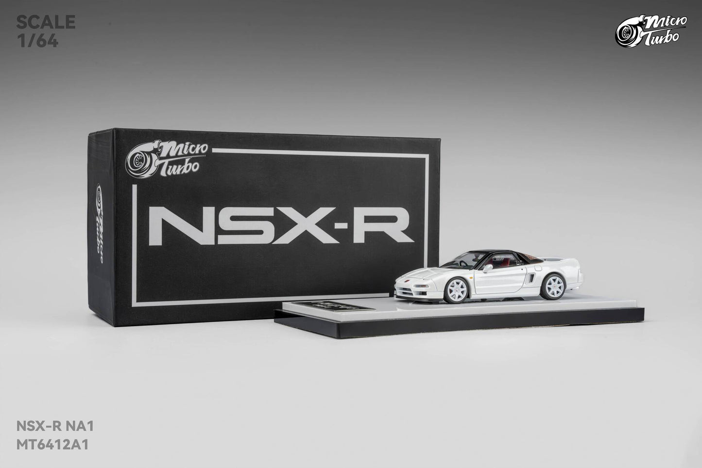 (Pre-Order) Microturbo - 1/64 Custom NSX-R - Metallic White