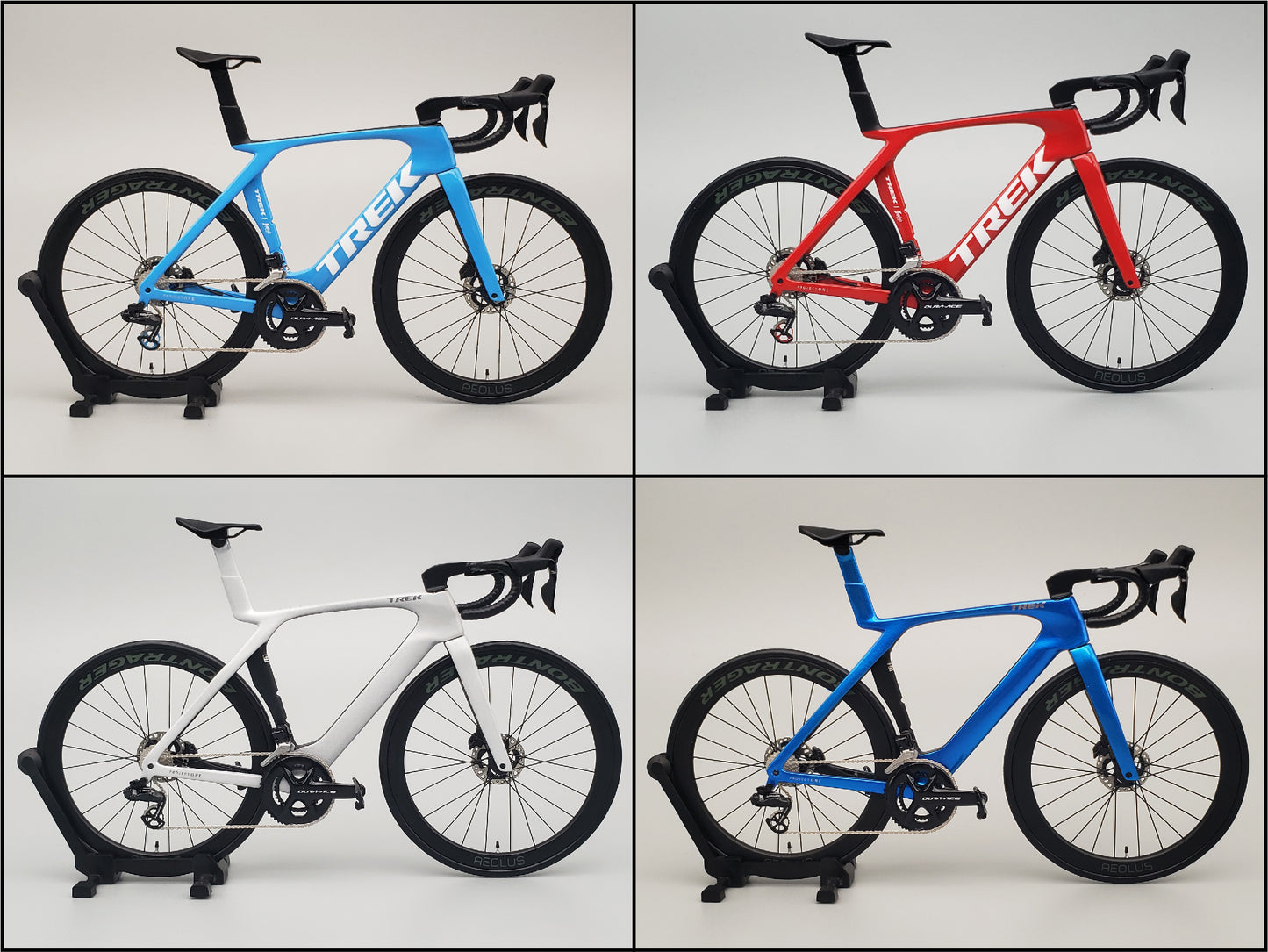 UNPAINTED/UNASSEMBLED White Mold - Hobbitbike 1/12 Road Bike Model Kit - HB01-0017 - TREK Madone Gen 7