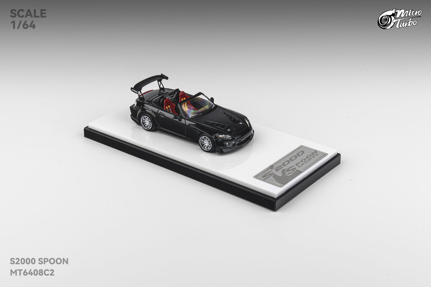 Microturbo - 1/64 Custom S2000 Spoon - Metallic Black