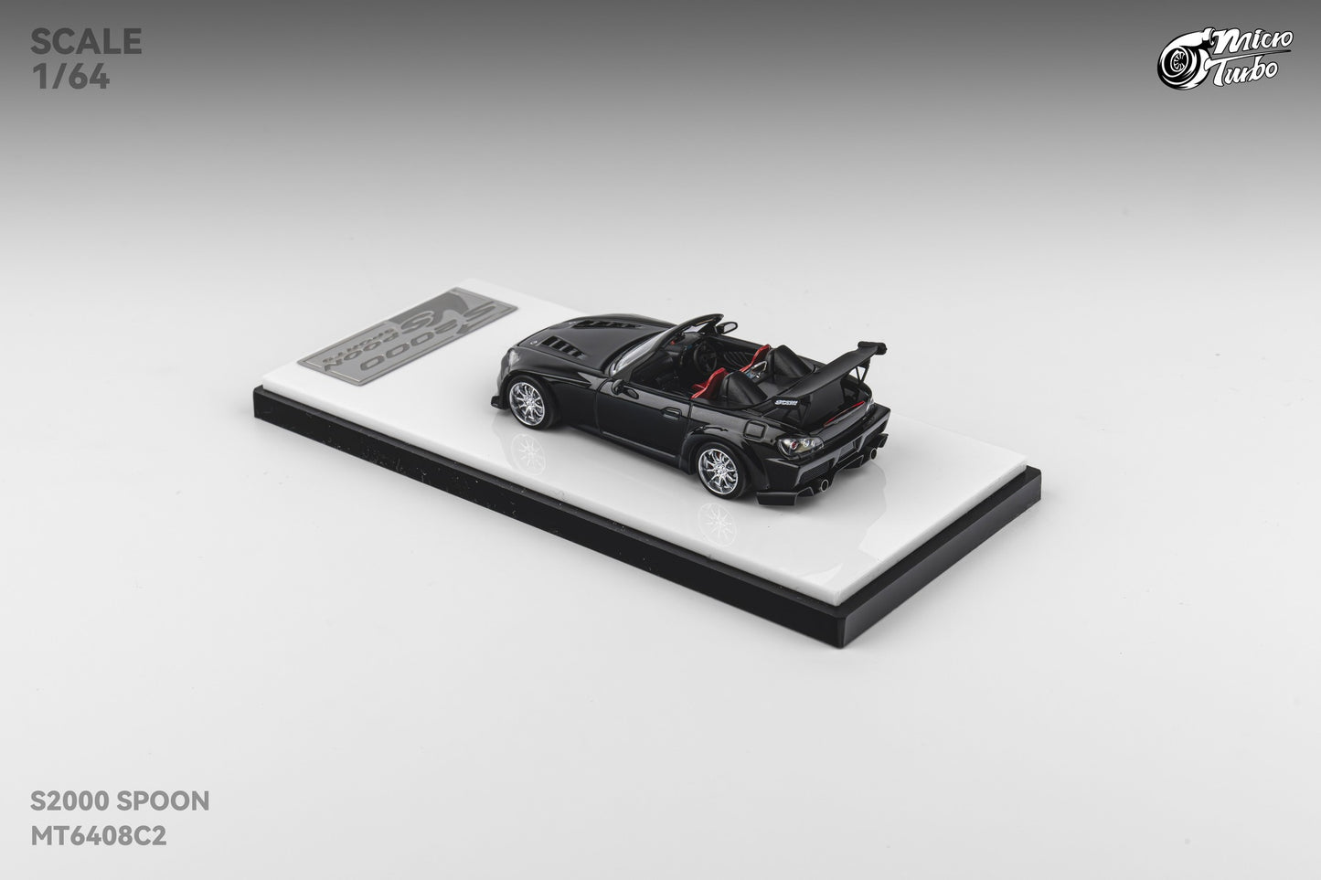 Microturbo - 1/64 Custom S2000 Spoon - Metallic Black