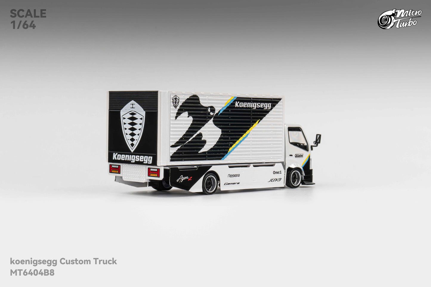 Microturbo - 1/64 Custom Box Truck - Koenigsegg Livery