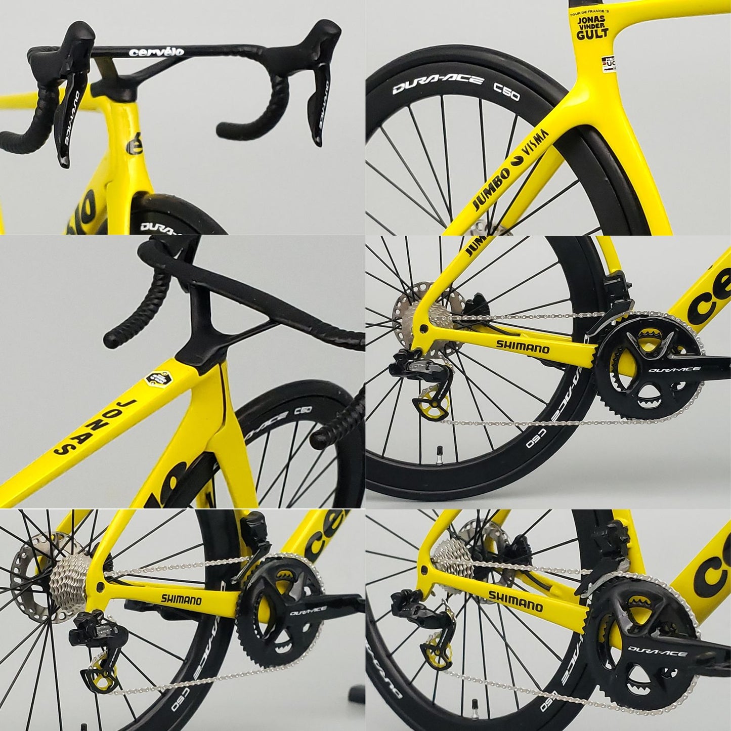 ASSEMBLED & PAINTED - Hobbitbike 1/12 Road Bike Model Kit- HB01-0010 - Cervelo s5