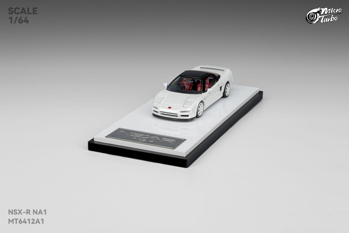 (Pre-Order) Microturbo - 1/64 Custom NSX-R - Metallic White