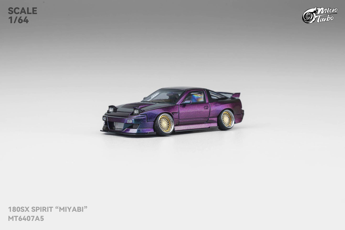(Pre-Order) Microturbo - 1/64 Custom 180SX Spirit Miyabi - Purple Chameleon