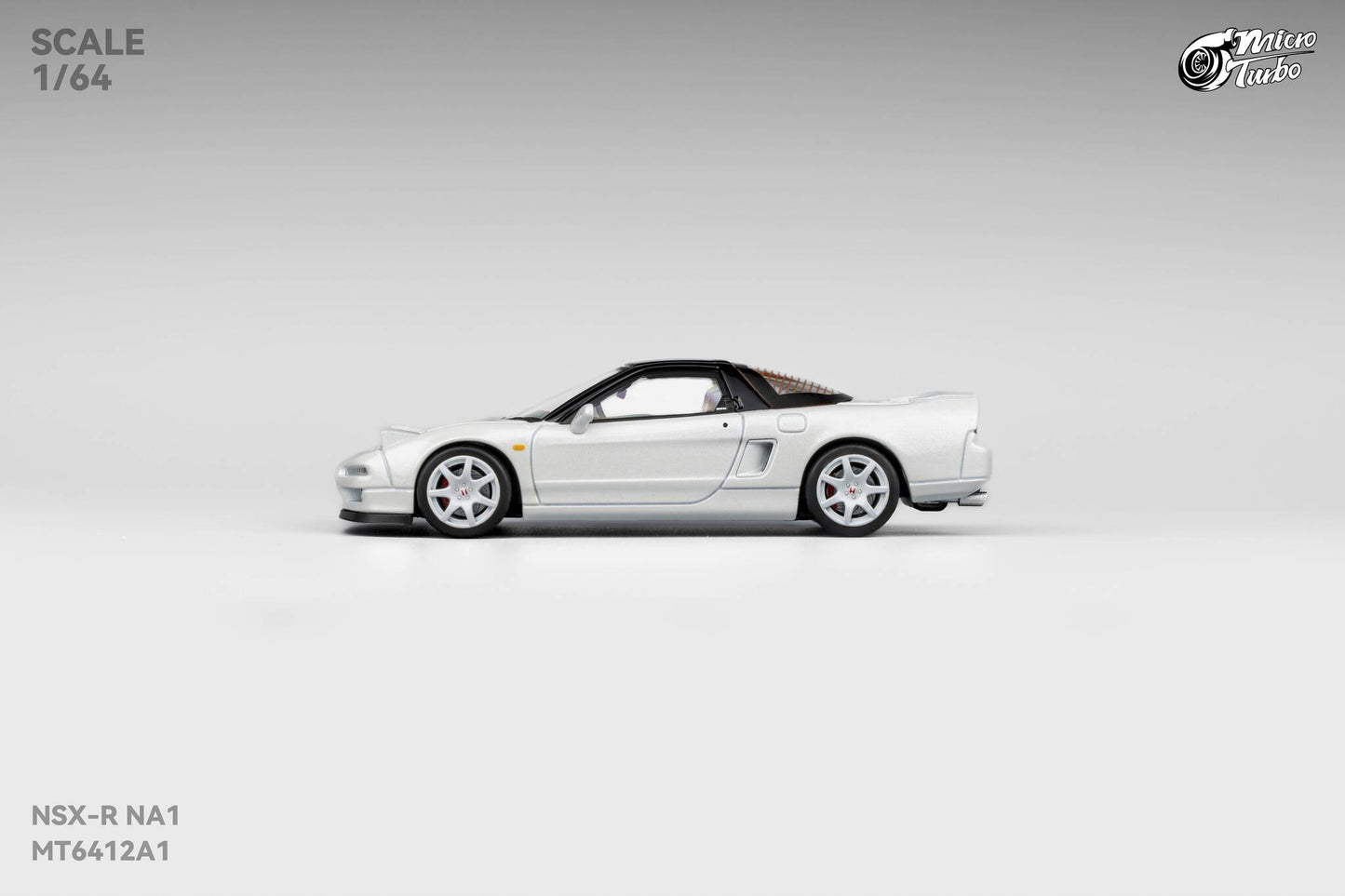 (Pre-Order) Microturbo - 1/64 Custom NSX-R - Metallic White