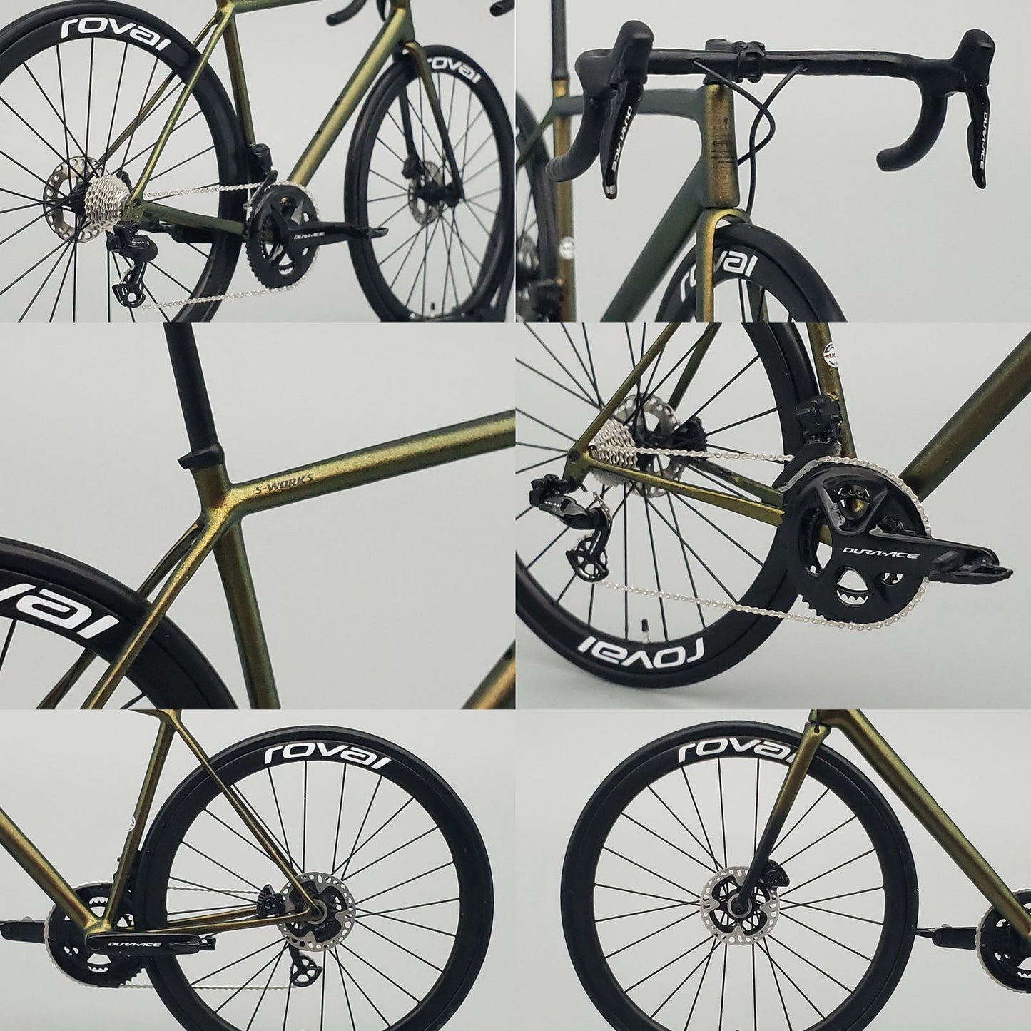 ASSEMBLED & PAINTED - Hobbitbike 1/12 Road Bike Model Kit - HB01-0013 - Specialized S-Works Aethos