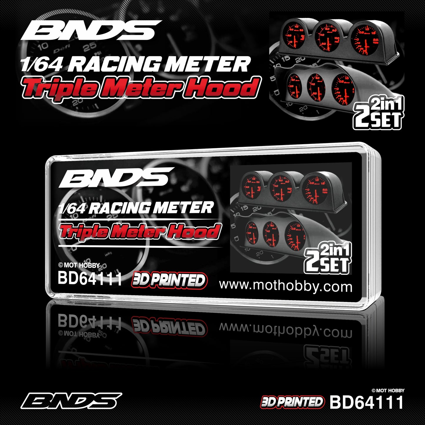 BNDS 1/64 Racing Meter Set Collection - BD64108/BD64109/BD64110/BD64111