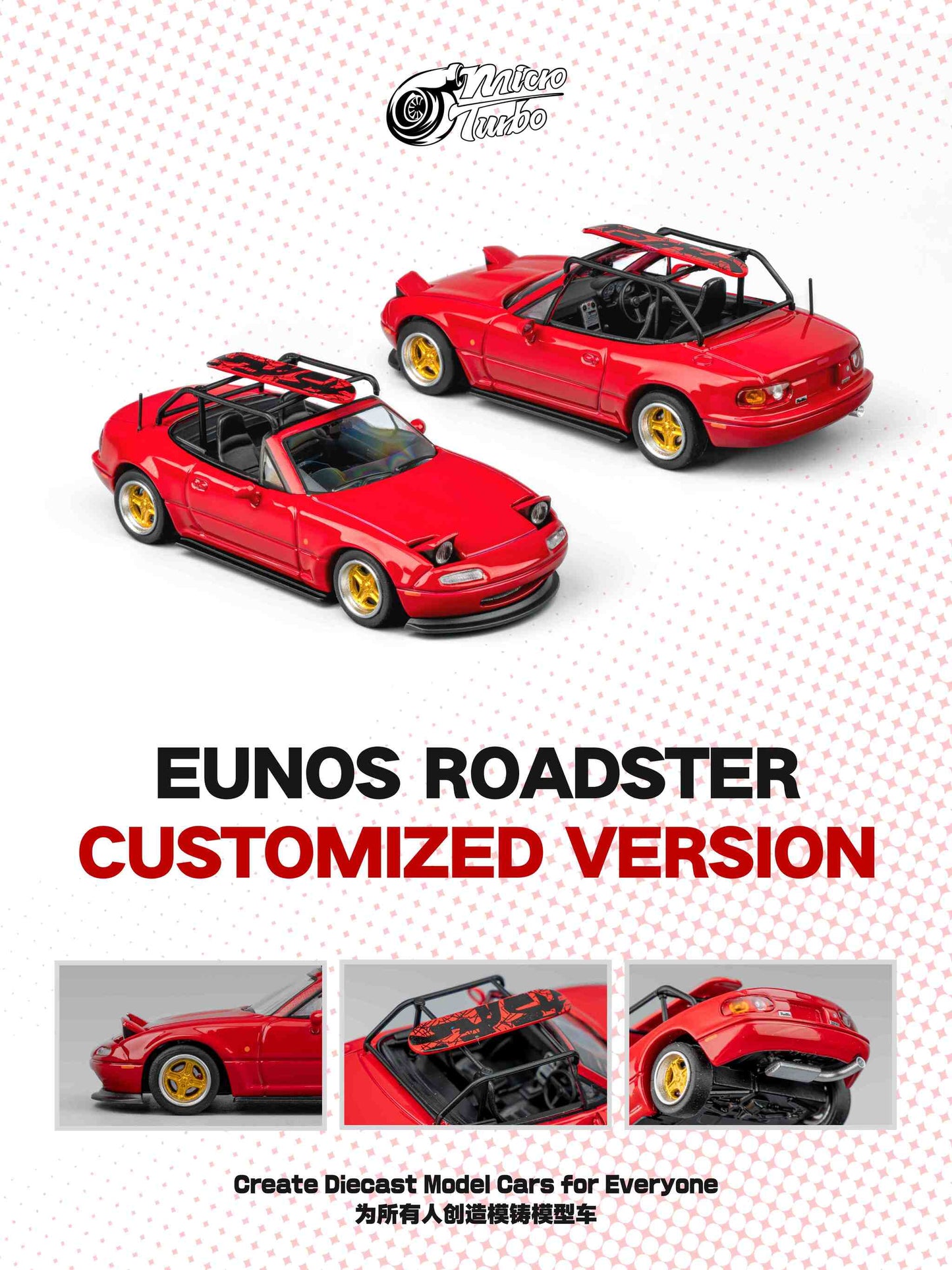 Microturbo - 1/64 Custom MX5 Surf - Red