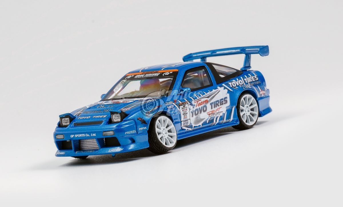 Microturbo 1/64 Custom 180SX - Metallic Blue