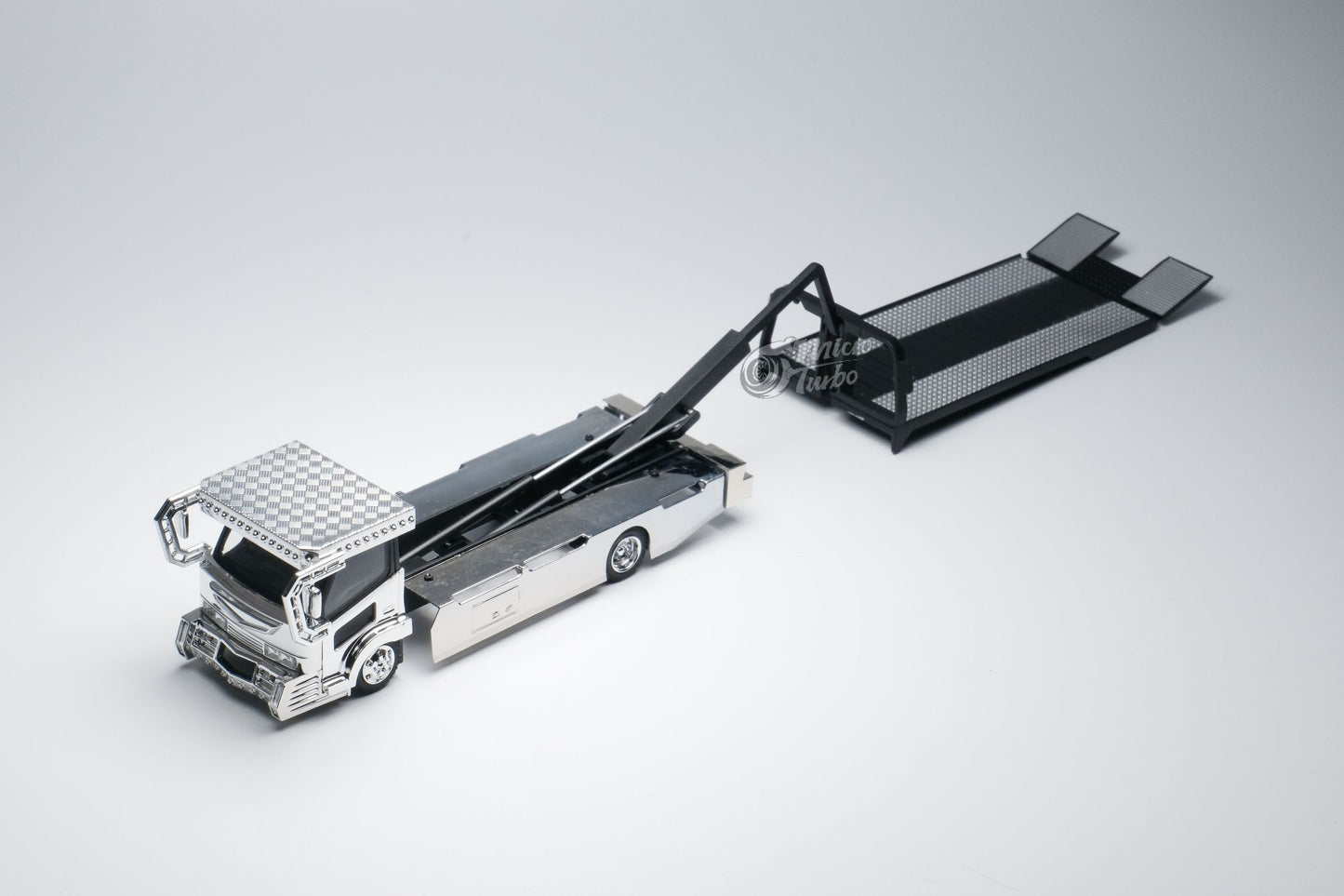 Microturbo 1/64 Dekotora Flatbed Tow Truck