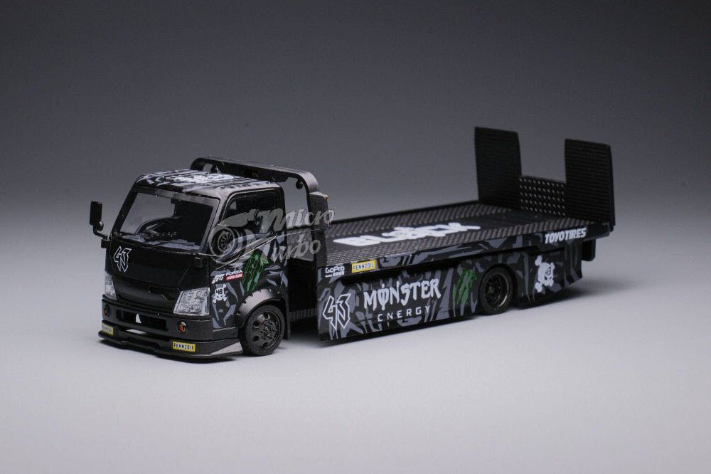Microturbo 1/64 Custom Flatbed Tow Truck - Claws