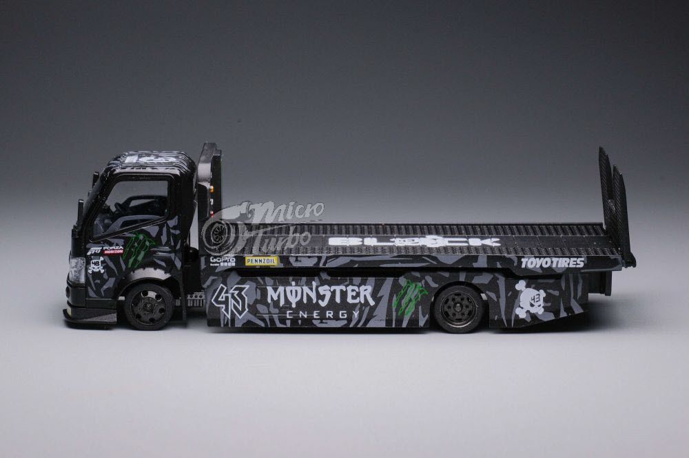 Microturbo 1/64 Custom Flatbed Tow Truck - Claws