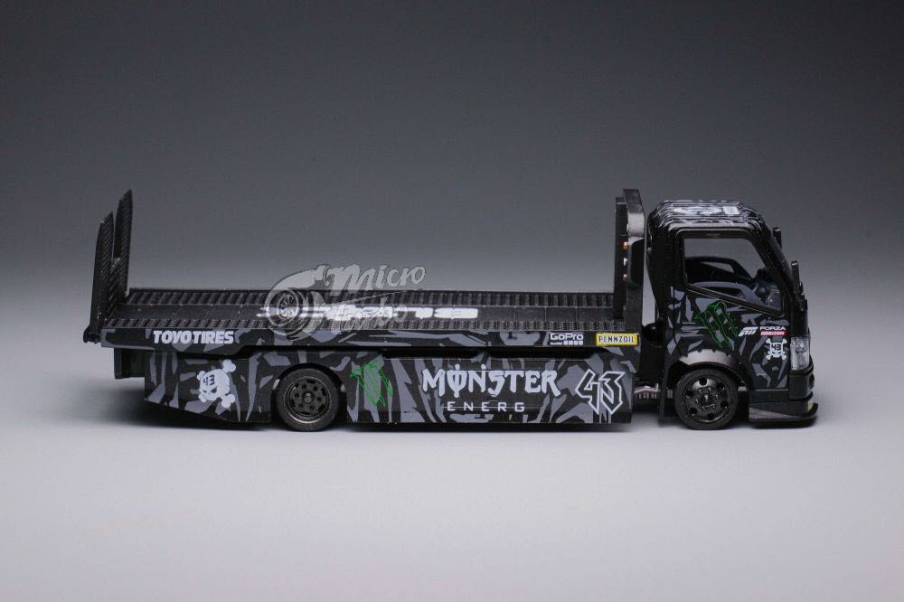 Microturbo 1/64 Custom Flatbed Tow Truck - Claws