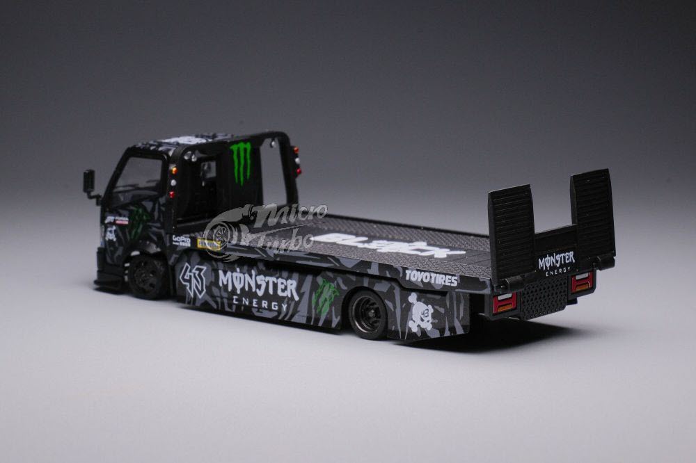 Microturbo 1/64 Custom Flatbed Tow Truck - Claws