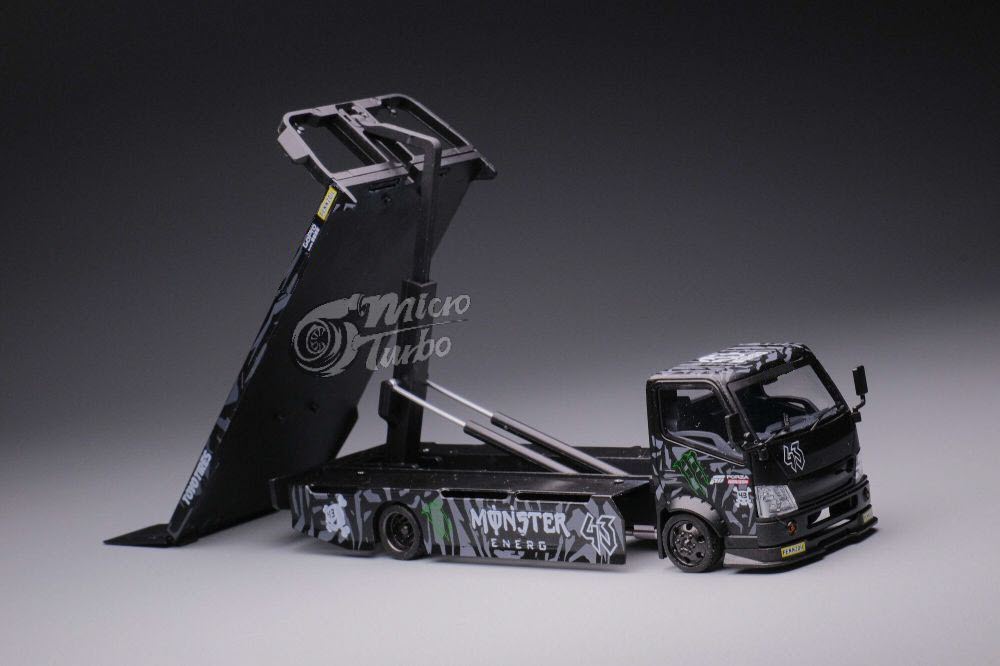 Microturbo 1/64 Custom Flatbed Tow Truck - Claws