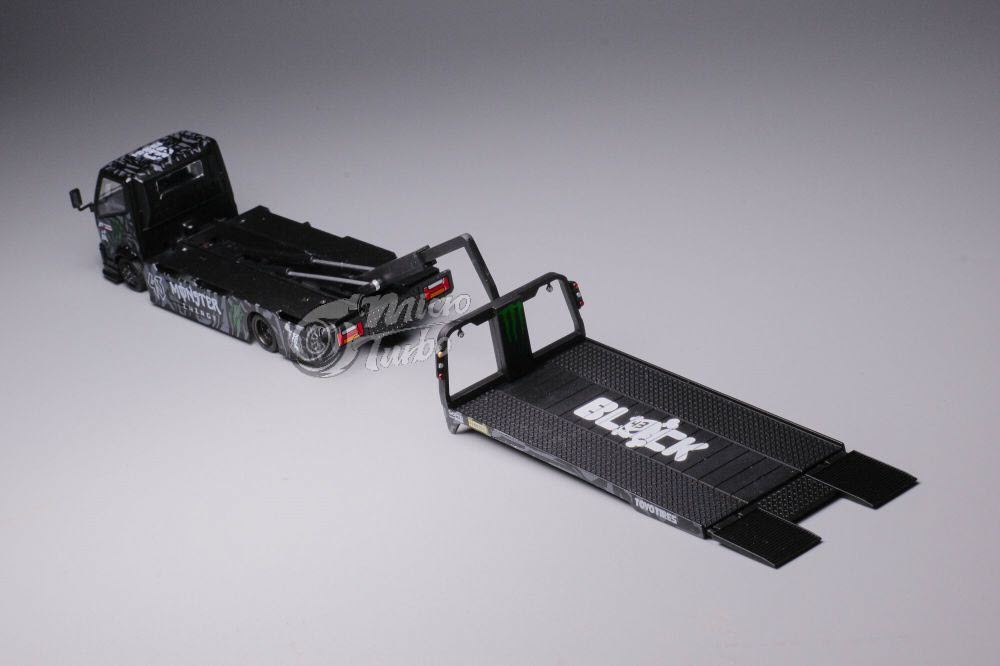 Microturbo 1/64 Custom Flatbed Tow Truck - Claws