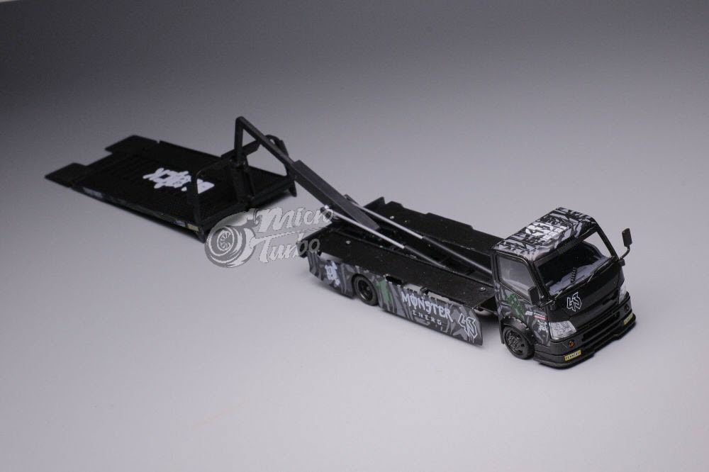 Microturbo 1/64 Custom Flatbed Tow Truck - Claws