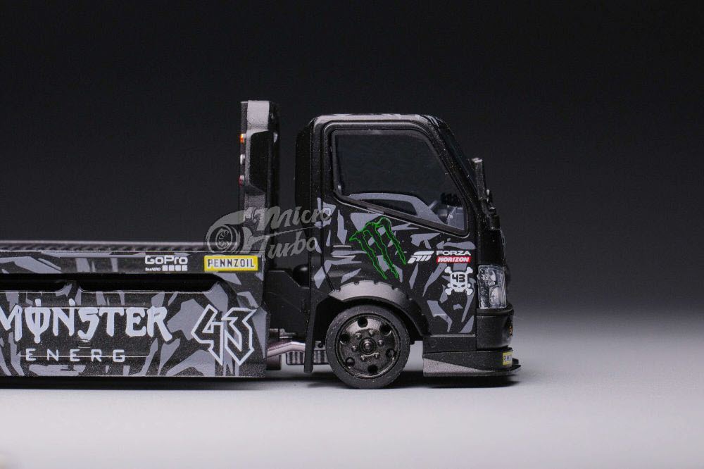 Microturbo 1/64 Custom Flatbed Tow Truck - Claws