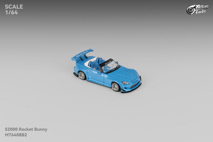 (Pre-Order)Microturbo - 1/64 Custom S2000 RB- Metallic Blue