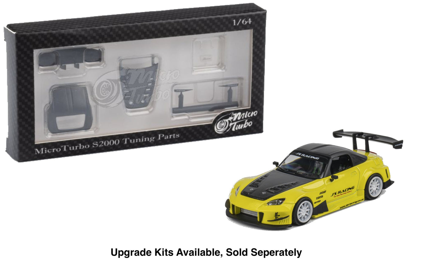 Microturbo 1/64 Custom S2000 JS Racing - Indy Yellow Pearl