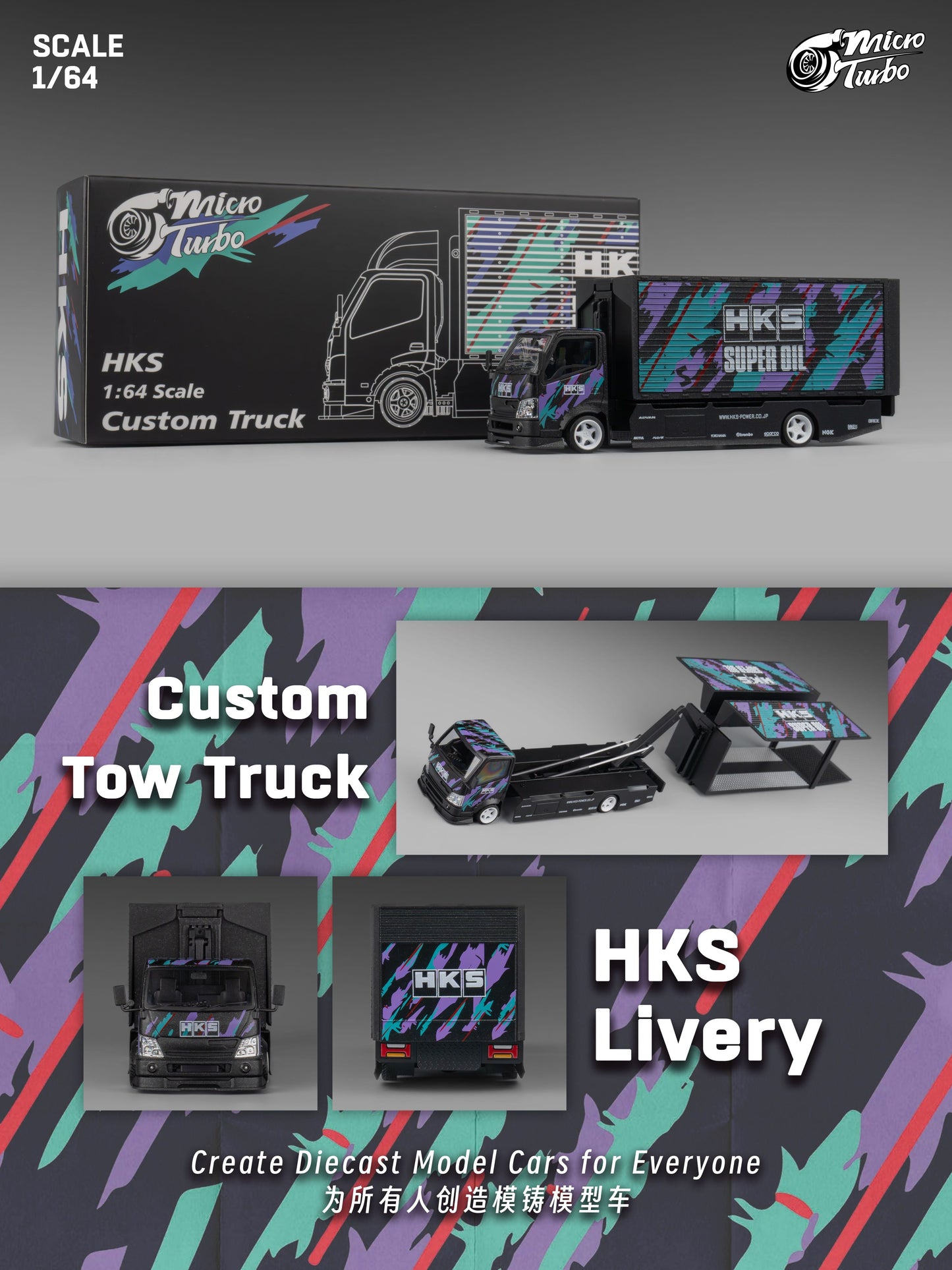 Microturbo - Custom 1/64 Box Truck - HSK Livery