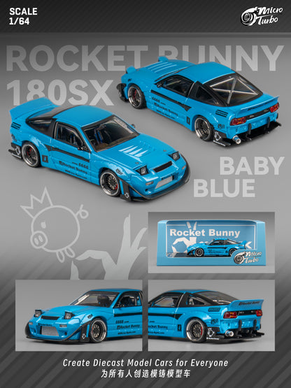 (Pre-Order) Microturbo - 1/64 Custom 180SX RB- Metallic Blue