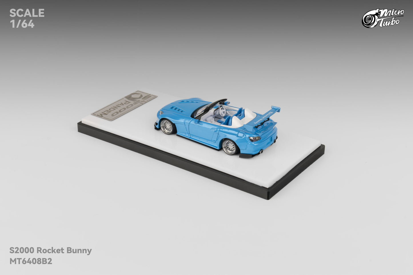 (Pre-Order)Microturbo - 1/64 Custom S2000 RB- Metallic Blue