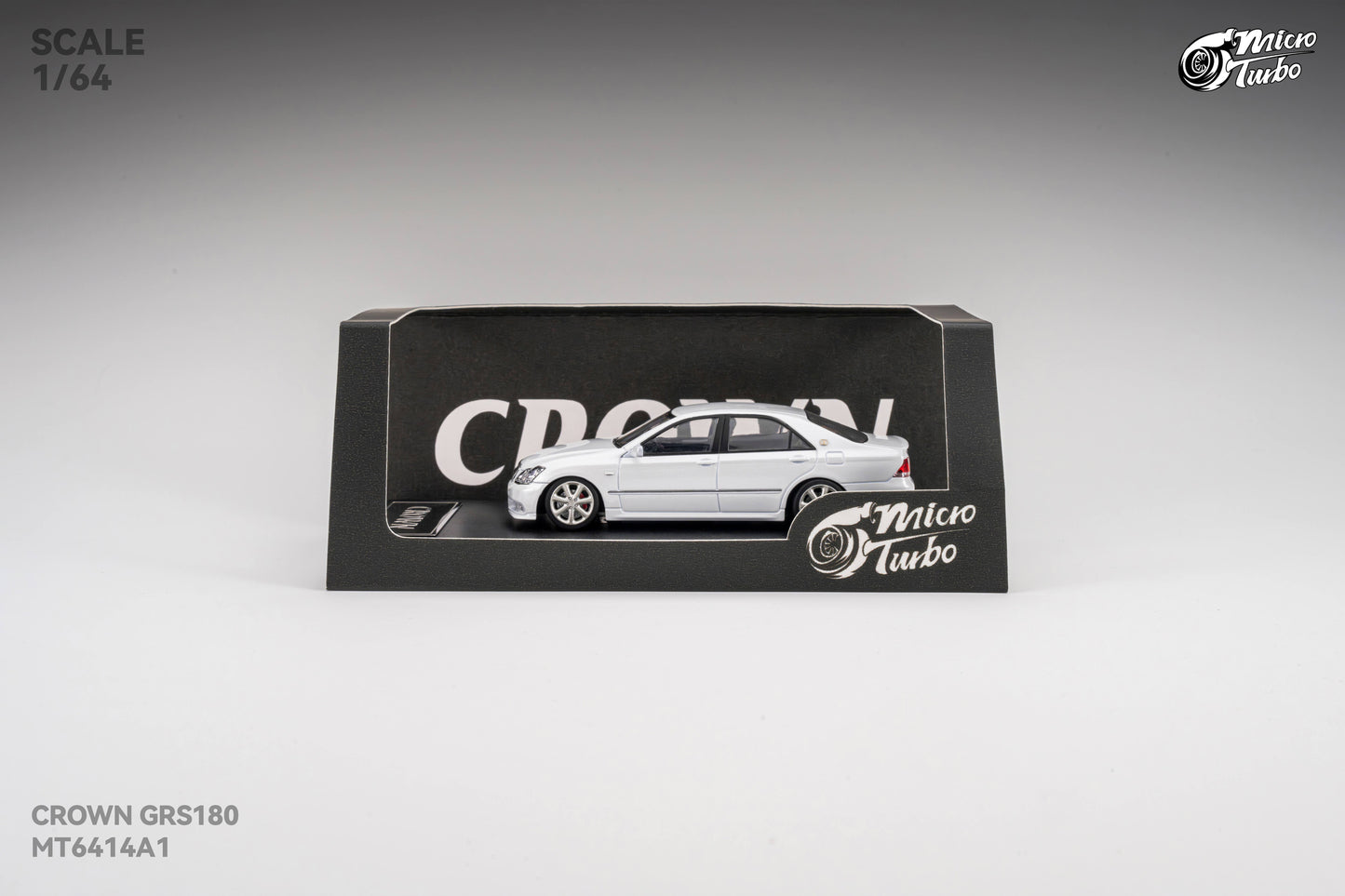 (Pre-Order) Microturbo 1/64 Custom Crown S184 - Metallic White
