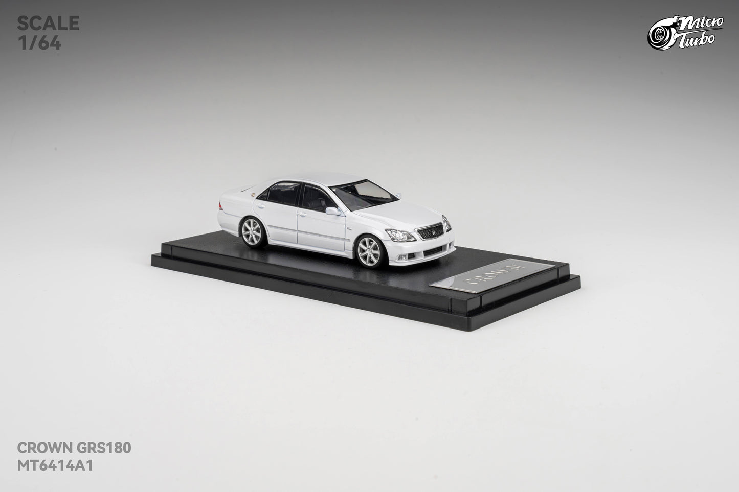 (Pre-Order) Microturbo 1/64 Custom Crown S184 - Metallic White