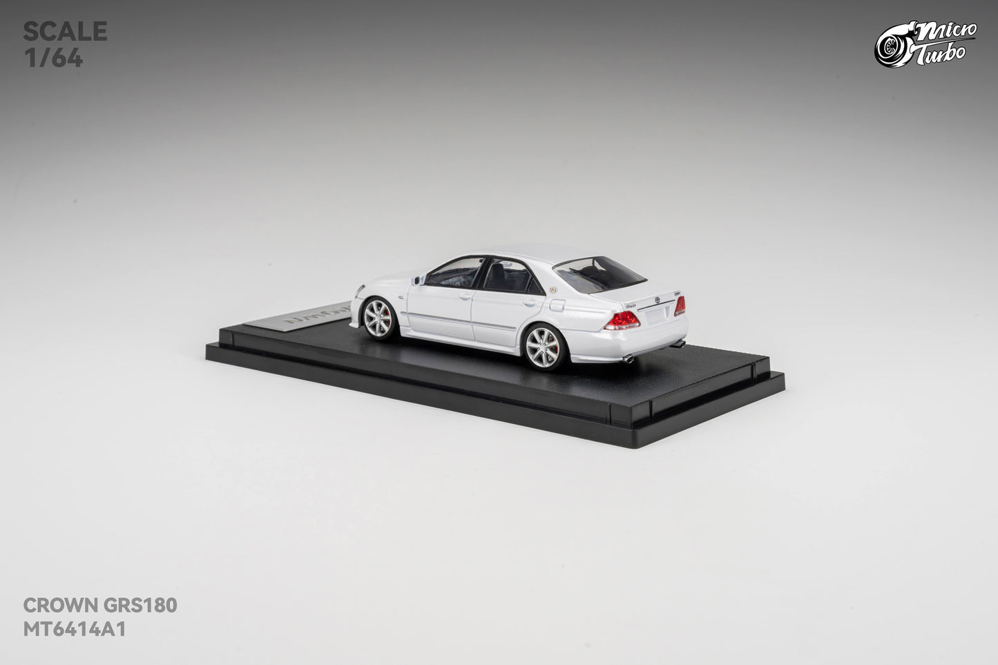 (Pre-Order) Microturbo 1/64 Custom Crown S184 - Metallic White