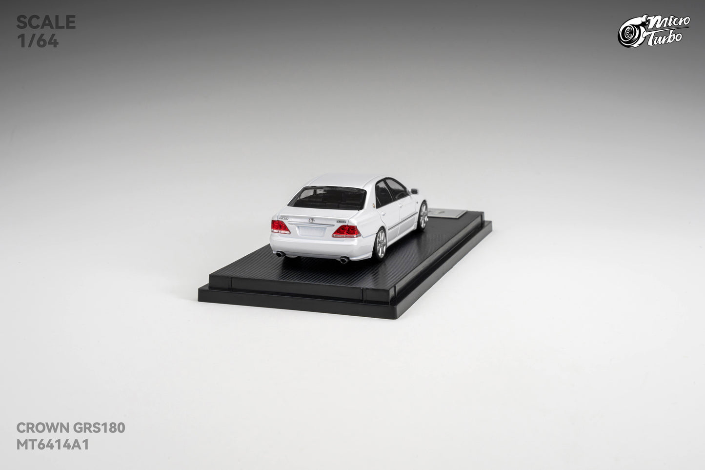 (Pre-Order) Microturbo 1/64 Custom Crown S184 - Metallic White