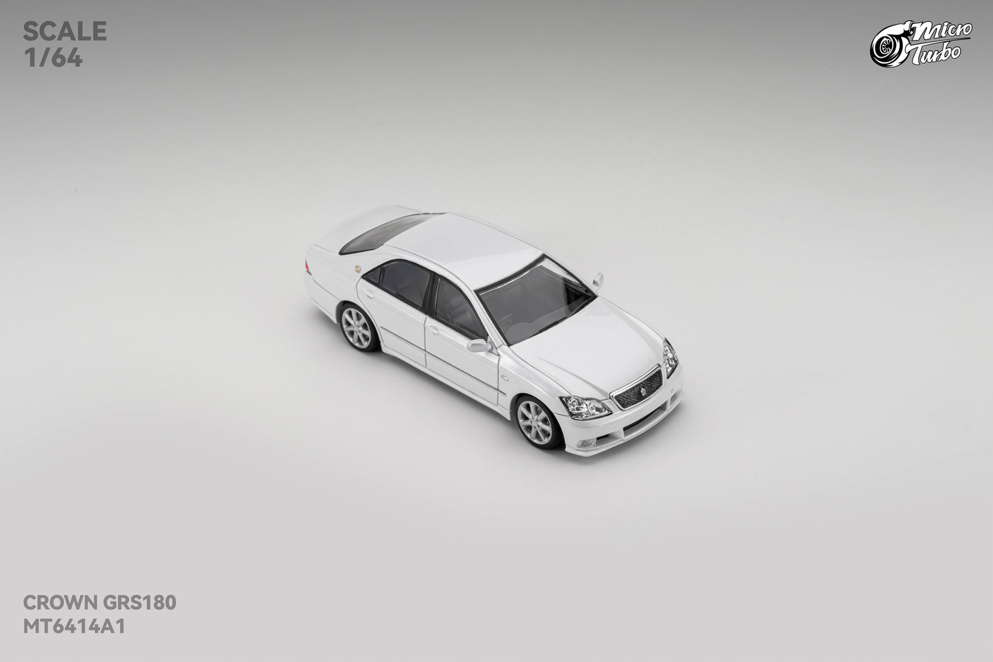 (Pre-Order) Microturbo 1/64 Custom Crown S184 - Metallic White