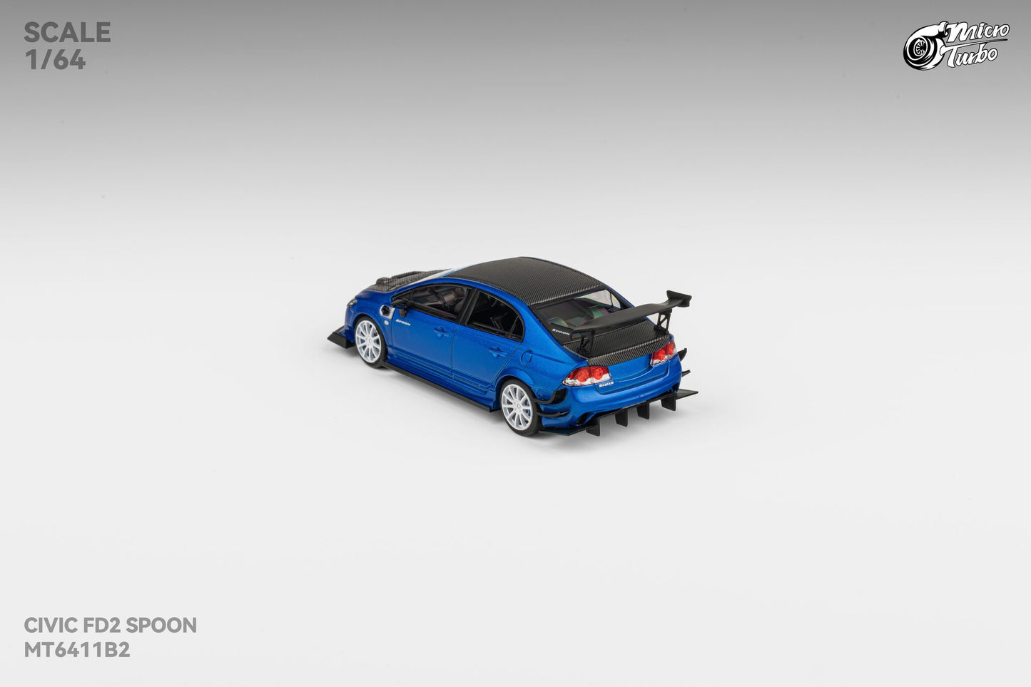 (Pre-Order) Microturbo 1/64 Custom FD2 Spoon - Metallic Blue