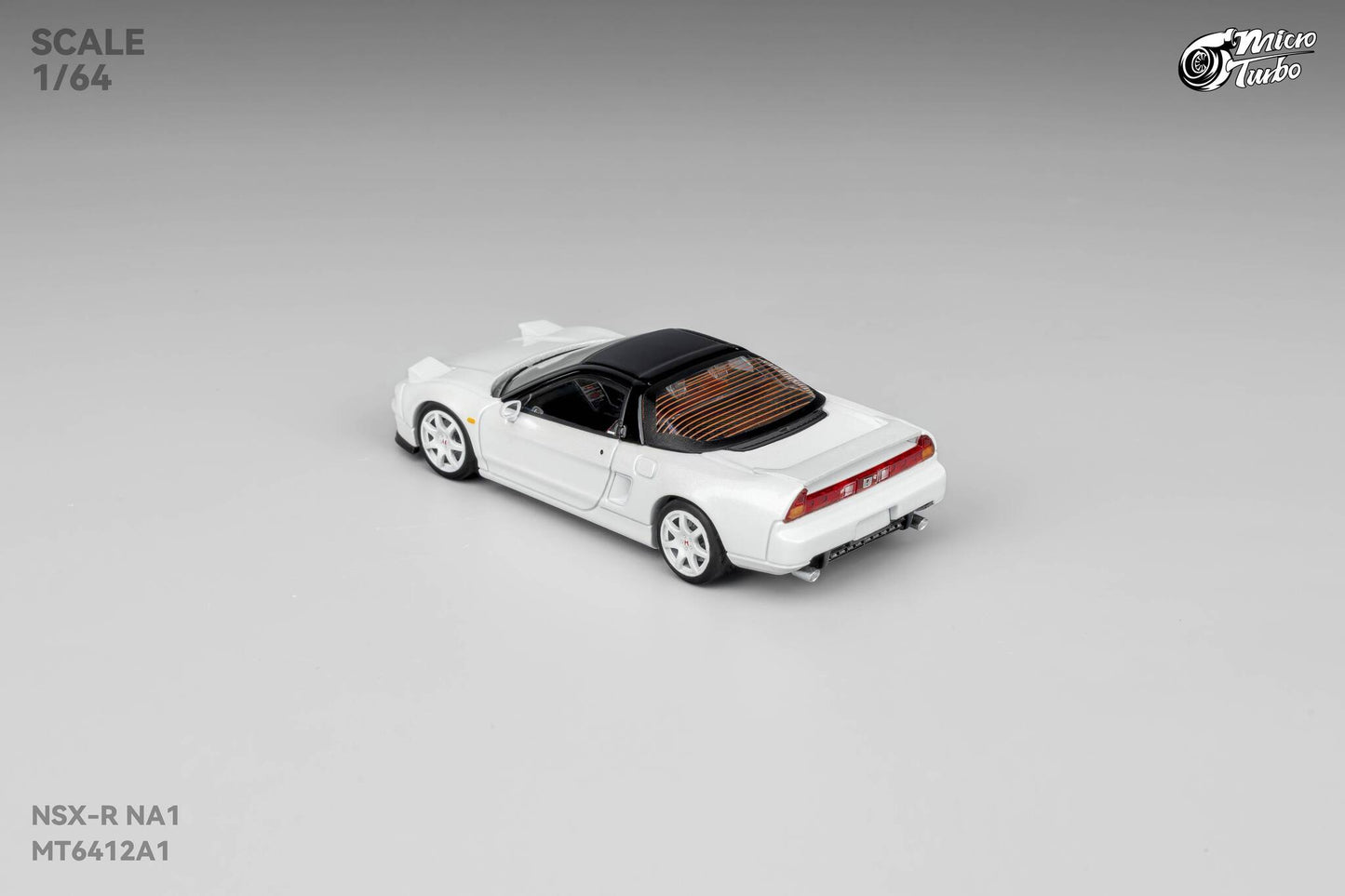 (Pre-Order) Microturbo - 1/64 Custom NSX-R - Metallic White