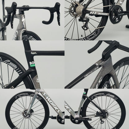 ASSEMBLED & PAINTED - Hobbit Bike 1/12 Road Bike Model Kit - HB01-0012 - Specialized S-Works Venge