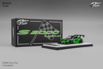 (Pre-Order) Microturbo 1/64 Custom S2000 Race Car - Metallic Green