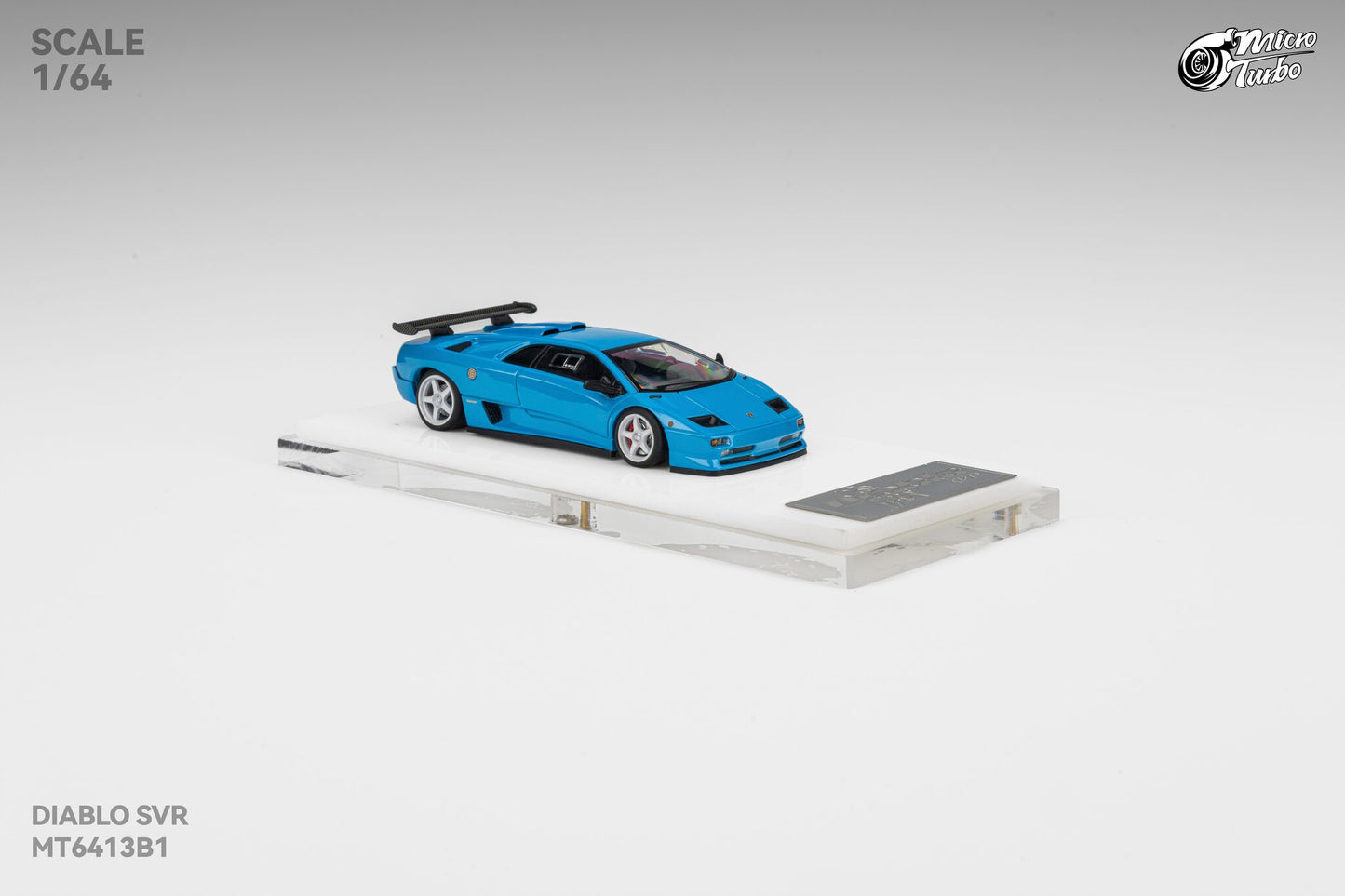 Microturbo 1/64 Custom Diablo SVR - Metallic Blue