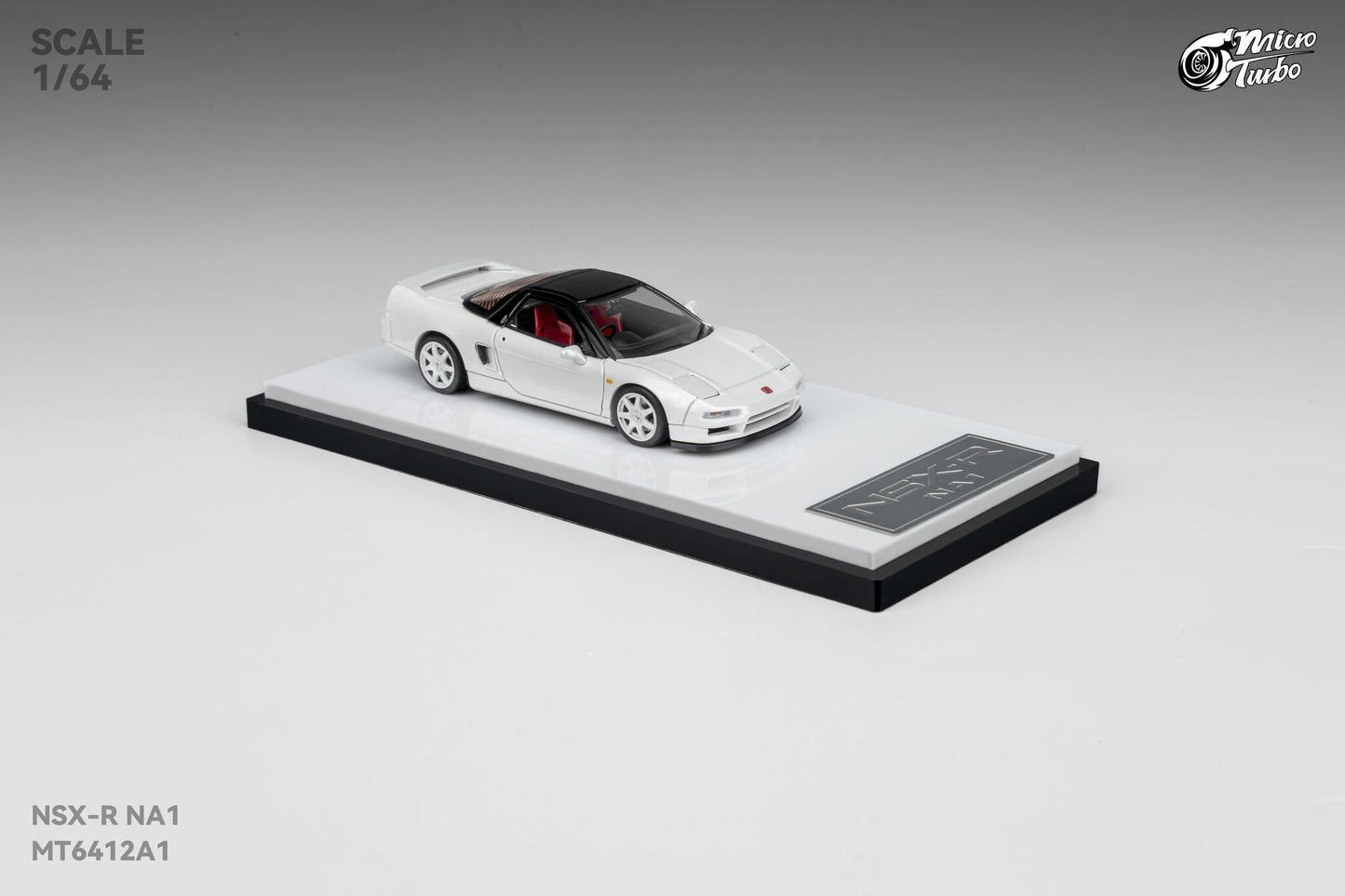 (Pre-Order) Microturbo - 1/64 Custom NSX-R - Metallic White