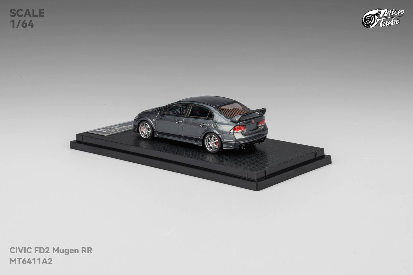 (Pre-Order) MicroTurbo - 1/64 Custom FD2 MUGEN RR - Metallic Grey