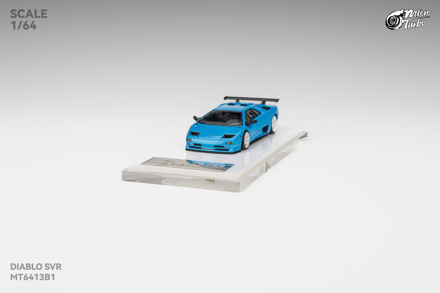Microturbo 1/64 Custom Diablo SVR - Metallic Blue