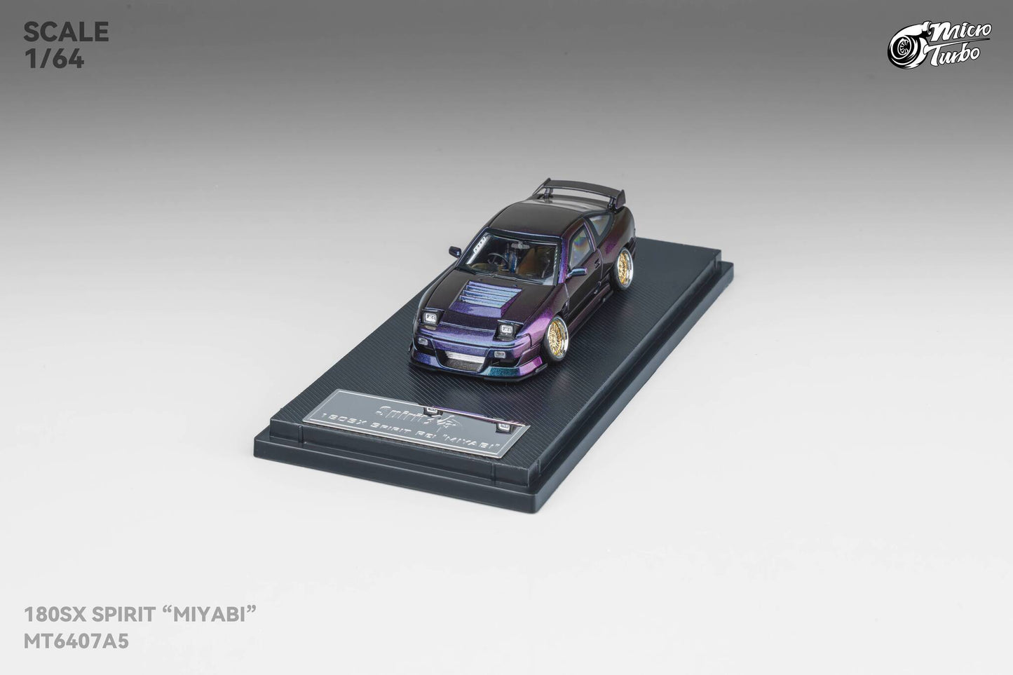 Microturbo - 1/64 Custom 180SX Spirit Miyabi - Purple Chameleon