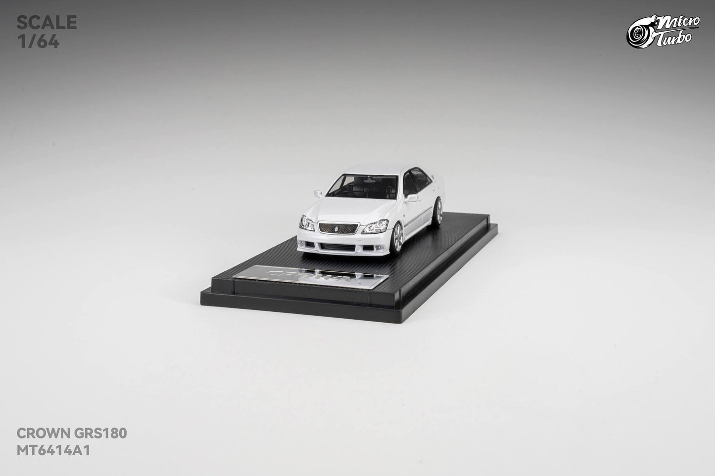 (Pre-Order) Microturbo 1/64 Custom Crown S184 - Metallic White