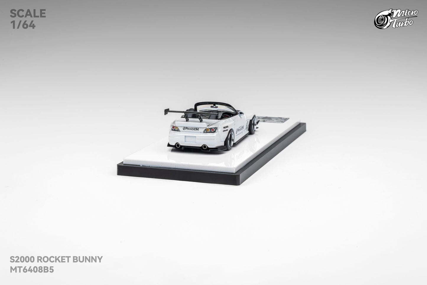 (Pre-Order) Microturbo 1/64 Custom S2000 RB - Metallic White