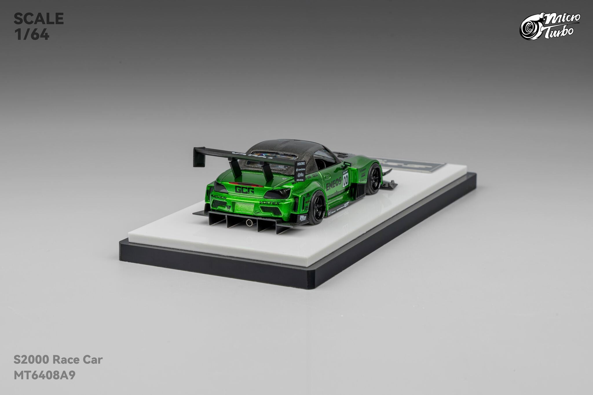 Pre-Order) Microturbo 1/64 Custom S2000 Race Car - Metallic Green