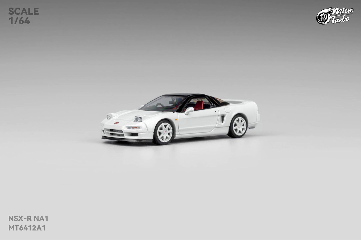 (Pre-Order) Microturbo - 1/64 Custom NSX-R - Metallic White