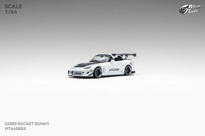 (Pre-Order) Microturbo 1/64 Custom S2000 RB - Metallic White